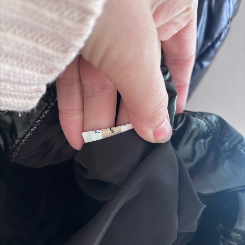Erin Snow | Quilted Black Shiny Puffer Vest — image 3 of 7